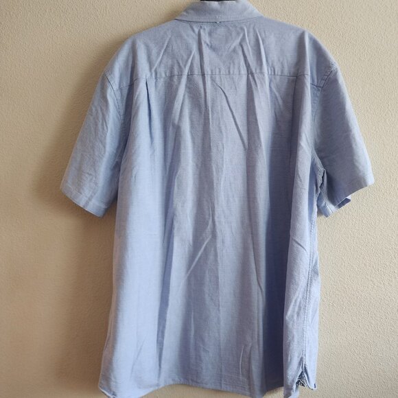 Reyn Spooner Mens Button Down Shirt Tailored Fit Short Sleeve Blue Size 2XL - Picture 2 of 11